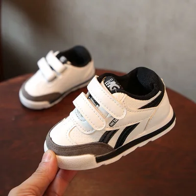 [Kids Hub] 1-10Y White Casual Sport Shoe Comfortable Double Velcro (size 22-36)