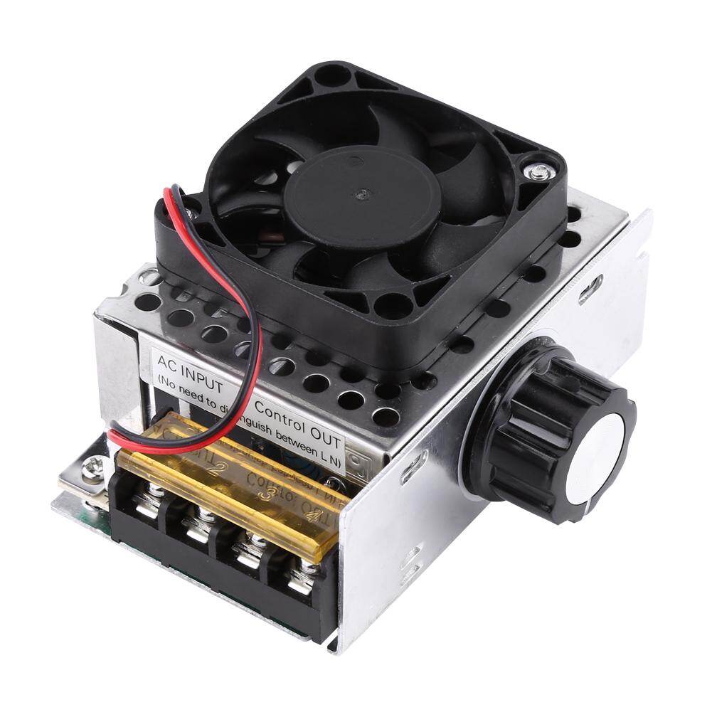 Zonejoy Bộ Điều Chỉnh Điện Áp 4000W Kìa Bộ Điều Khiển Tốc Độ Động Cơ Điều Chỉnh Nhiệt Độ Có Quạt
