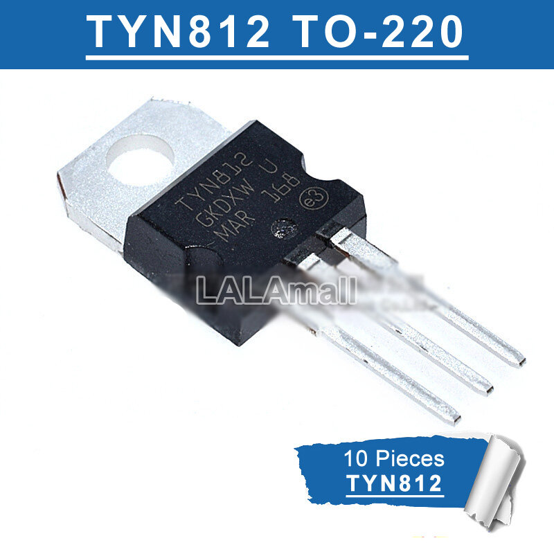 10pcs tyn812 tyn 812 to-220 12a/800v thyristor new original ic