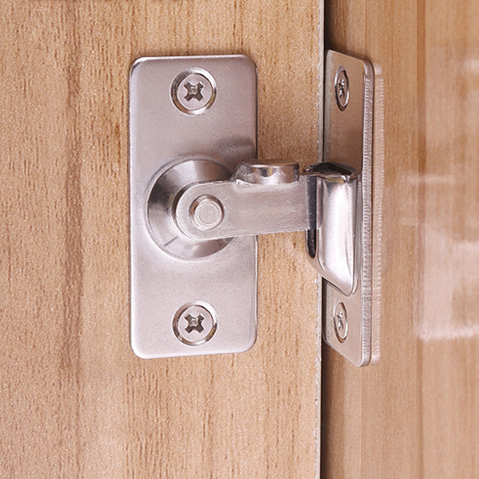 Chốt Cửa Chốt Khóa Cửa 90 Độ Bằng Thép Không Gỉ Xây Dựng Chắc Chắn Phụ Kiện Kim Loại Cho Gia Đình