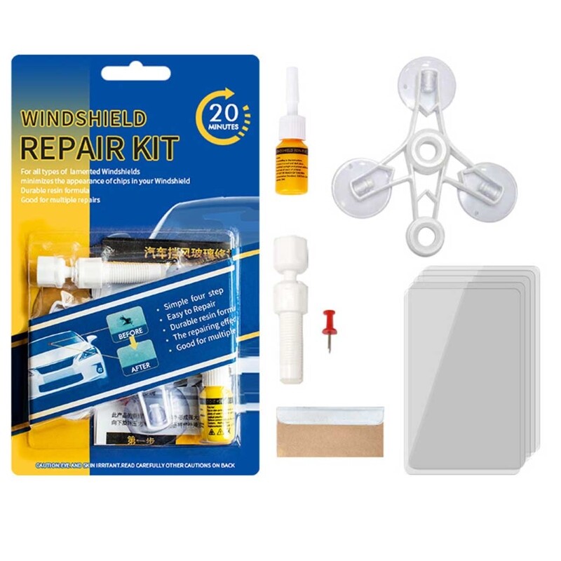Car Windshield Automotive Glass Nano air Fluid Glass Corrector Scratch Chip Cracks air Kit for Fixing Chips Crack