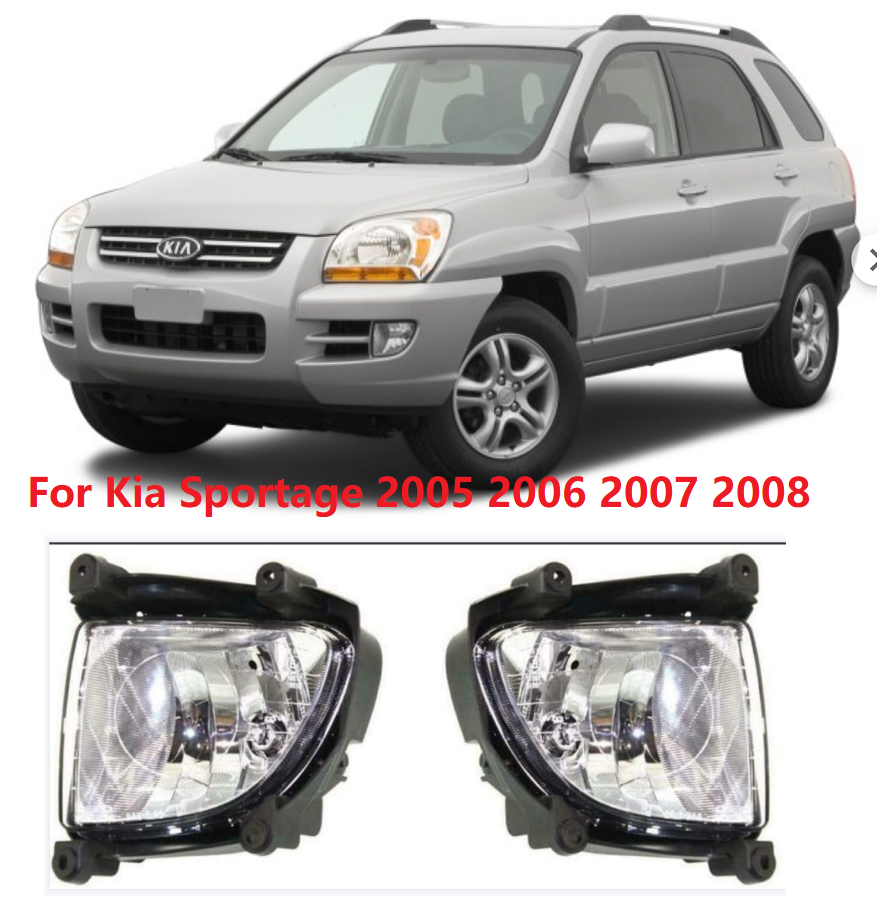 1คู่สำหรับ Kia Sportage 2005 2006 2007 2008ด้านหน้ากันชนกันชน Lampr