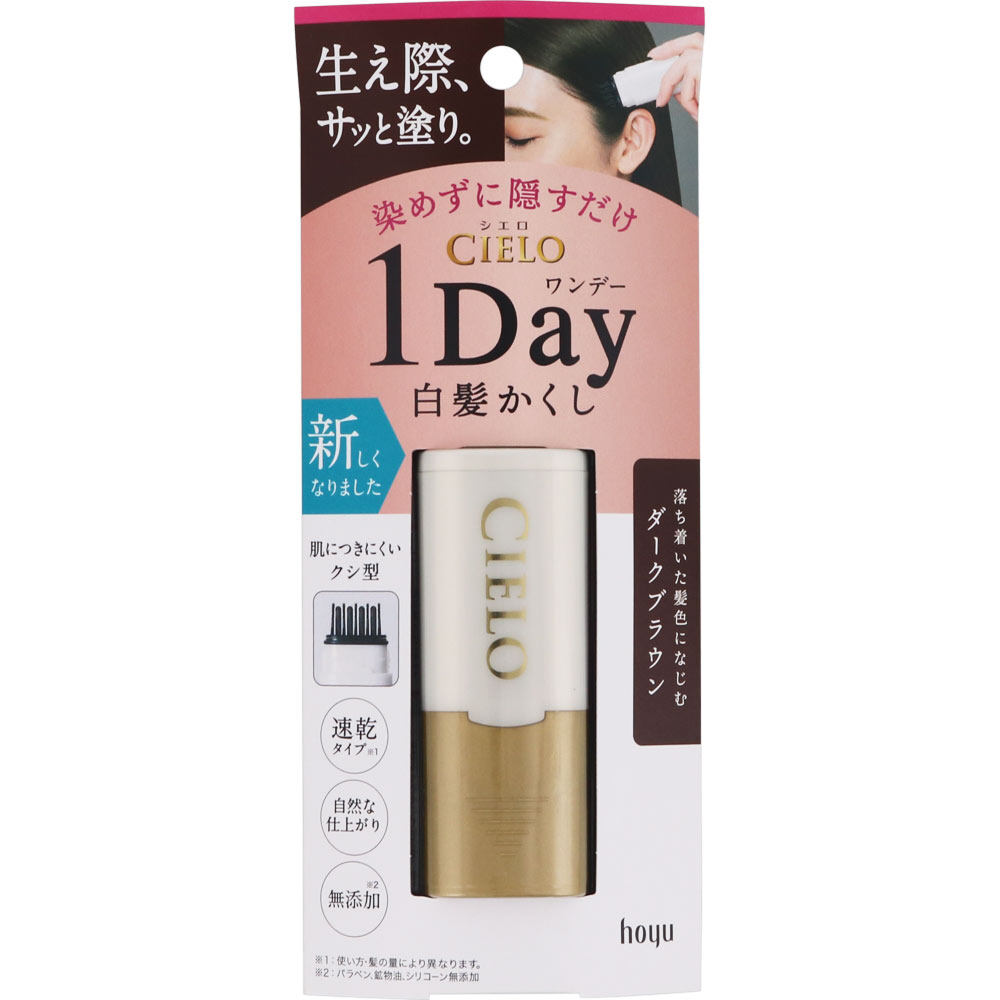 Hoyu Cielo One Day Gray Hair Hide Dark Brown 9ml Temporary Colorant for Graying Hair Colorant for Gray Hair
