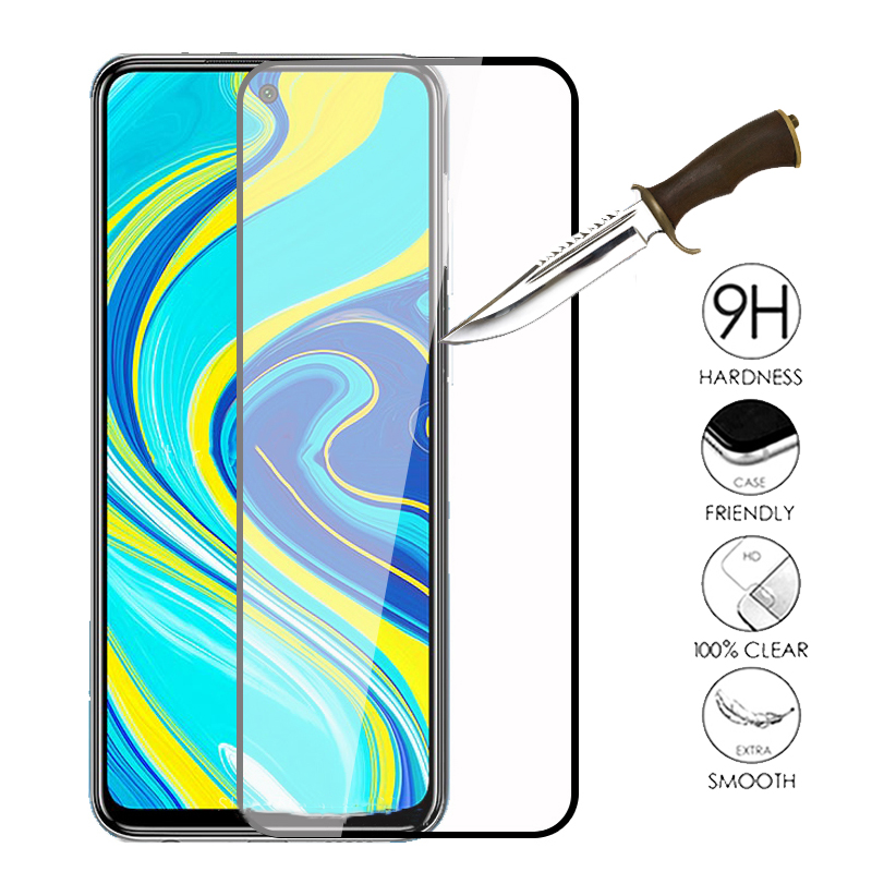 2PCS Full Glass Protector Xiaomi Redmi Note 9s Screen 9D Tempered Glass Phone Protector Protective Film Xiaomi Red mi Note 9 S Glass