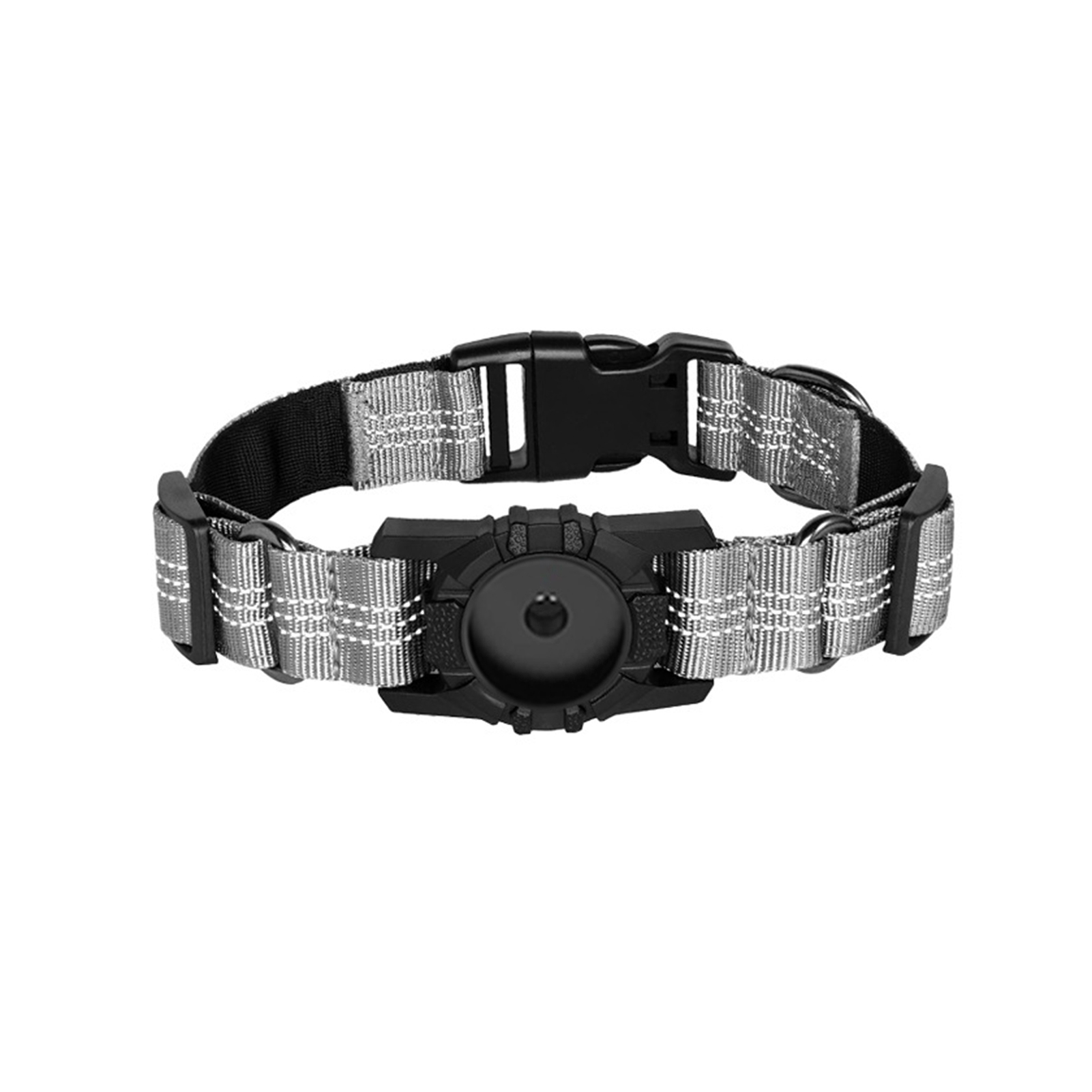 Huanhuang Dog Collar with Device Protection Large Dog Collar Waterproof Reflective Gps Dog Collar for Airtag Anti-lost Adjustable Pet Collar for Small Medium Large Dogs
