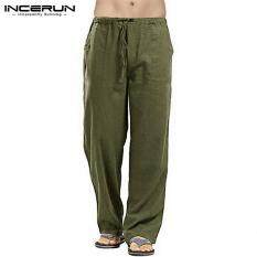 Nam Hiệu Incerun Của Giản Dị Lỏng Thắt Lưng Co Giãn Quần Dài Quần Yoga Bãi Biển Cỡ Lỡn