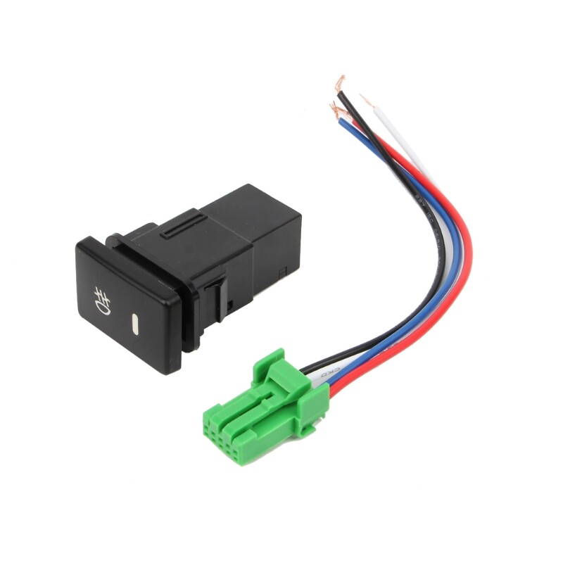 DC12V Front Fog light Push Switch 4 Wire Button For Toyota Camry Prius Corolla