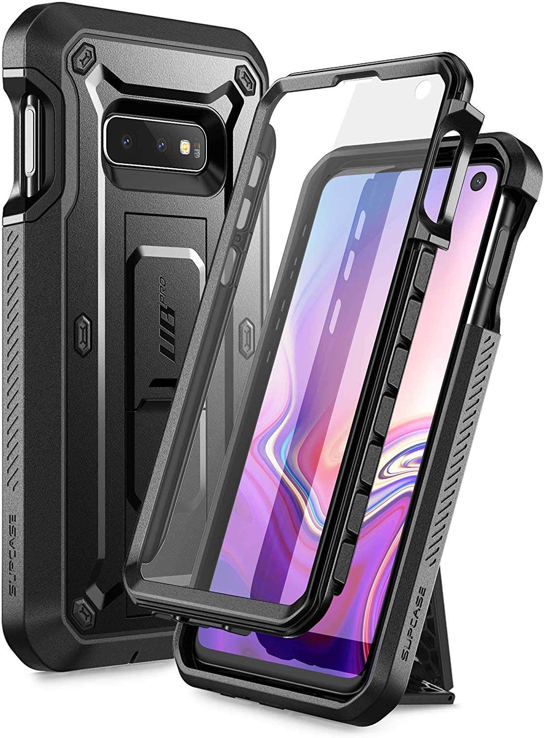 Ốp Lưng Supcase UB Pro Cho Samsung Galaxy S7/S8/S9/S7 S8active/S8 Plus/S9 Plus/S10 E Miếng Bảo Vệ Màn Hình Tích Hợp Ốp Lưng Toàn Thân (Đen)