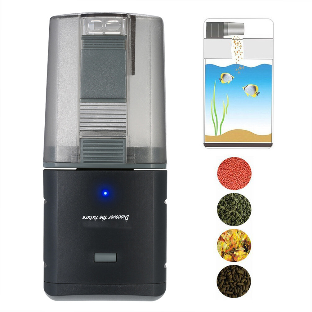 Automatic Fish Feeder Aquarium Tank Feeding Timer Fish Food Dispenser Adjustable Outlet App Control Voice Control Compatible with Alexa