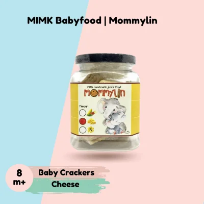 MIMK BABYFOOD Cheese Baby Crackers by Mommylin Kraker Keju 200g (8m+)