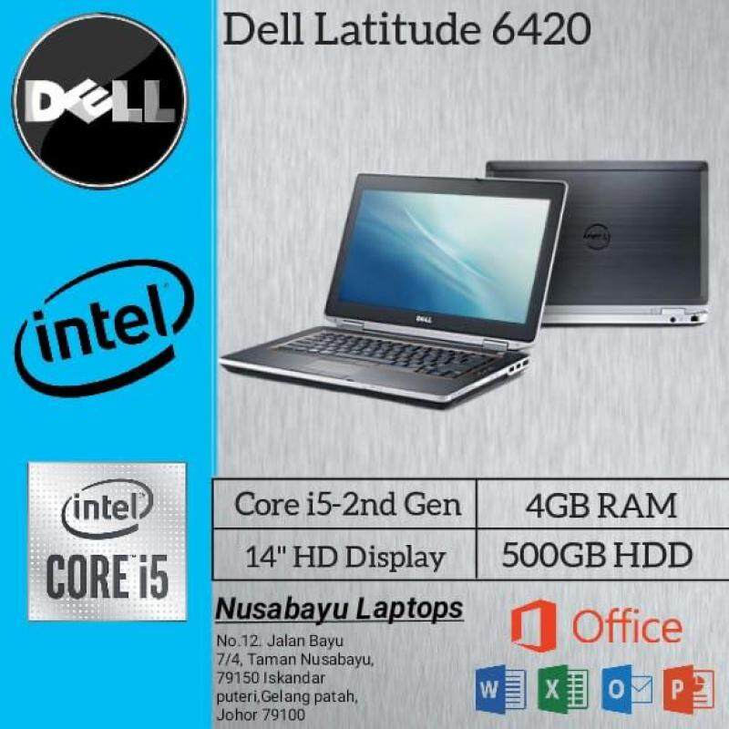 LAPTOP DELL LATITUDE E6420 / INTEL CORE I5 - 2nd GEN / 4GB RAM/ 320 GB HDD/ 14 INCH/ INTEL HD GRAPHICS/ Brand new battery / Dell original charger (Used in Nice condition) Malaysia