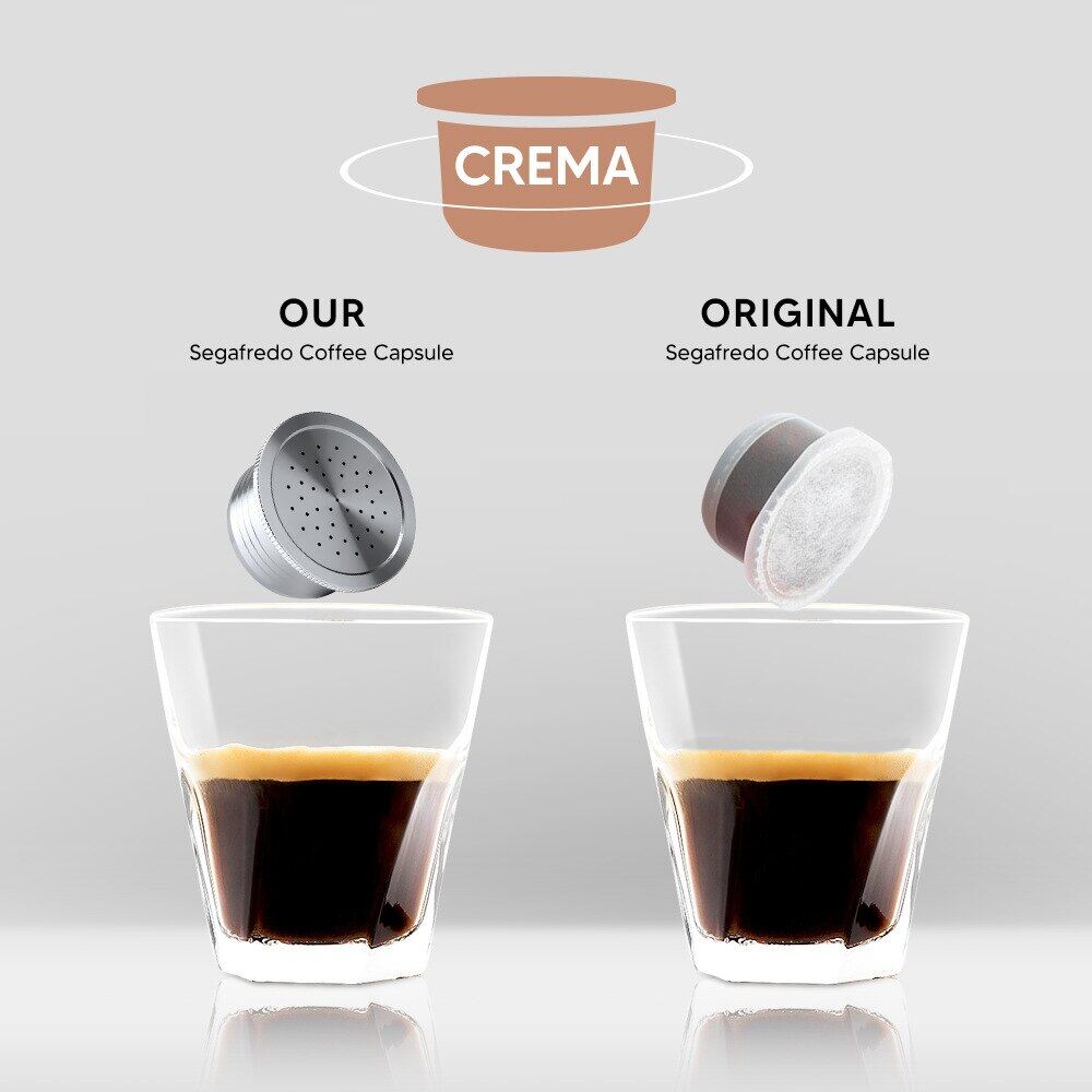 Stainless Steel Refillable Espresso Coffee Maker Capsule For Segafredo Machine Reusable Filter Coffee Pods