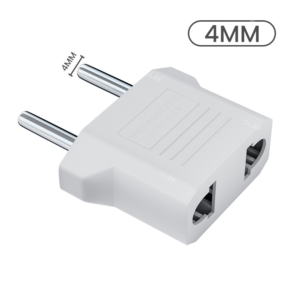 Ecily 1-10pcs eu euro kr plug adapter us to eu plug adapter travel kr adapter electric eu kr plug converter power socket europe