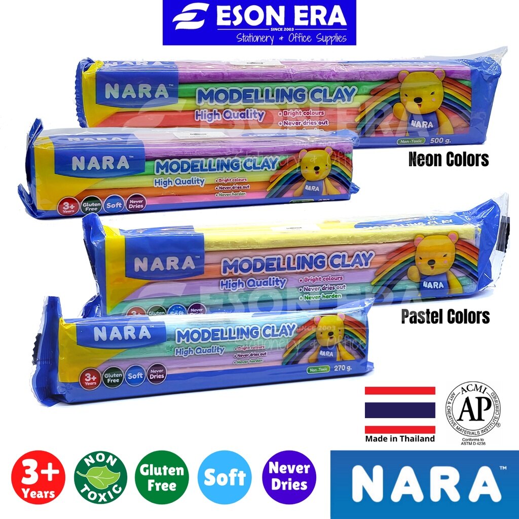 Nara Modelling Clay Non Toxic 5colours 6colours Colors Nara - Main Image
