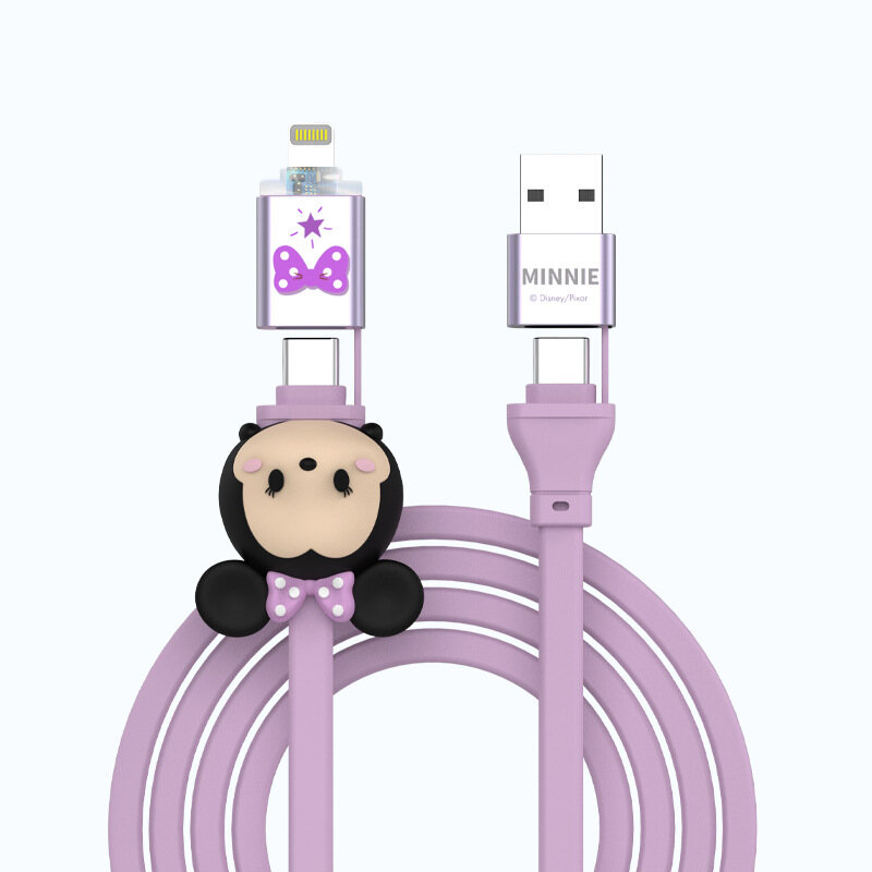 (4 IN 1)65W 100% Authentic Disney Cable Fast Charging PD Cable 20W Type-C to Lightning USB to Lightning Cable With data transmission USB Cable Type-C to Type-C Cables LY8