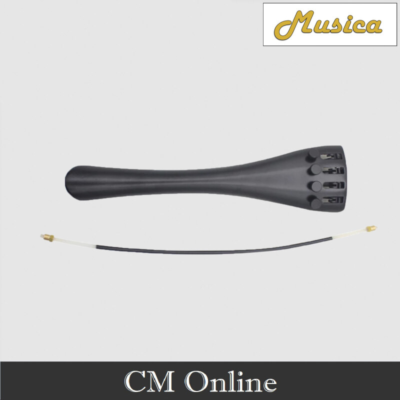 Violin Tail Piece with Hanger & Adjuster 4/4 size(Musica) QY-LXB01 Malaysia