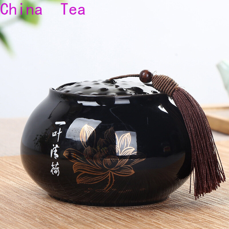 [Chất Lượng Cao, Giao Hàng Nhanh] Hộp Đựng Trà Bằng Gốm Sứ Celadon Lớn