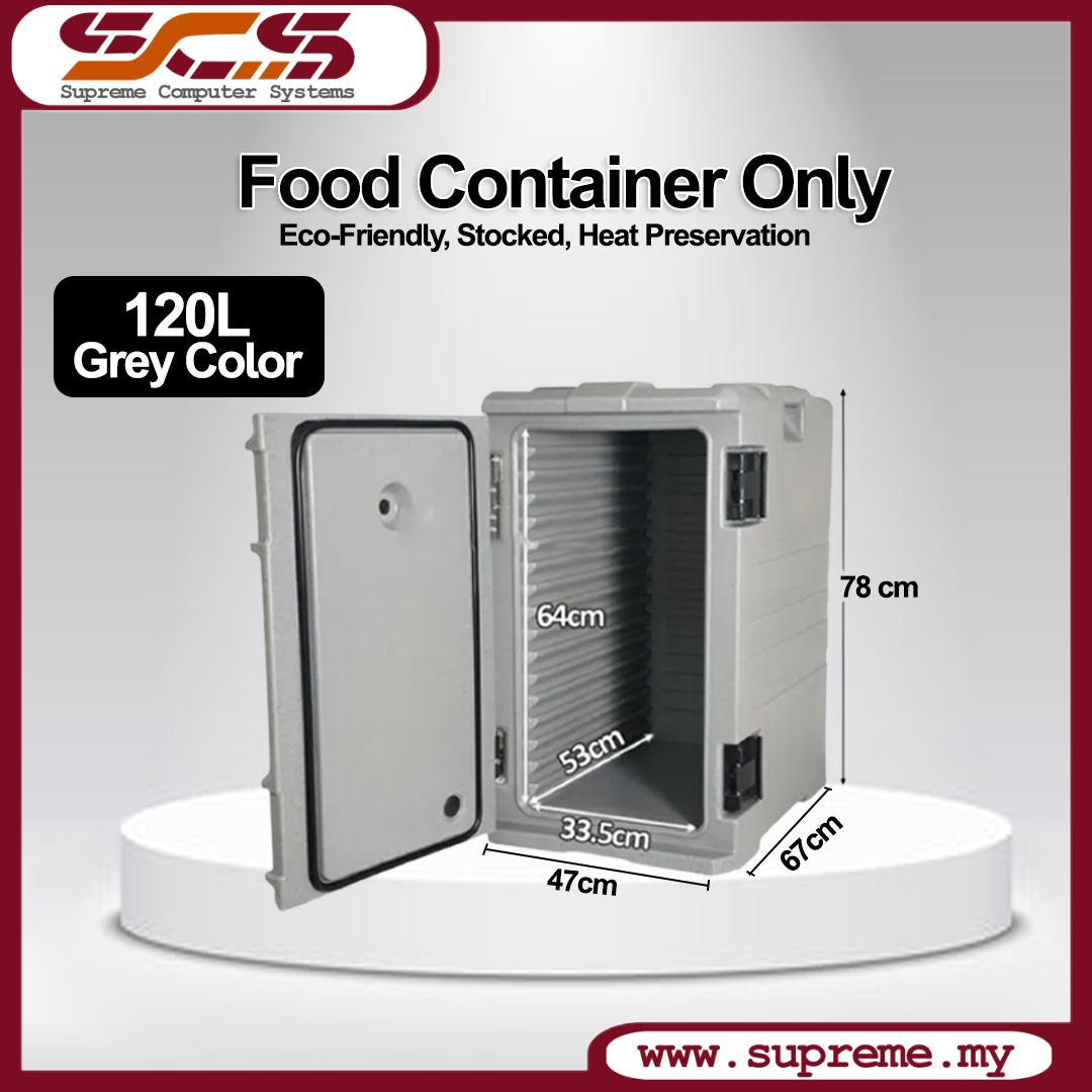 120L Thermo Box Insulated Food Pan Carrier with Wheels for Warm Food ...