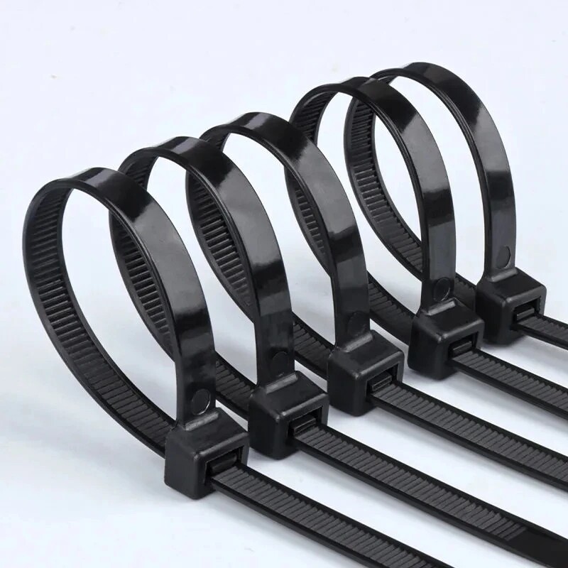 100pcs tự khóa Dây buộc cáp bằng ni lông dây đai dây có thể điều chỉnh quan hệ buộc vòng lặp văn phòng nhà cửa hội thảo bền dây nhựa quan hệ