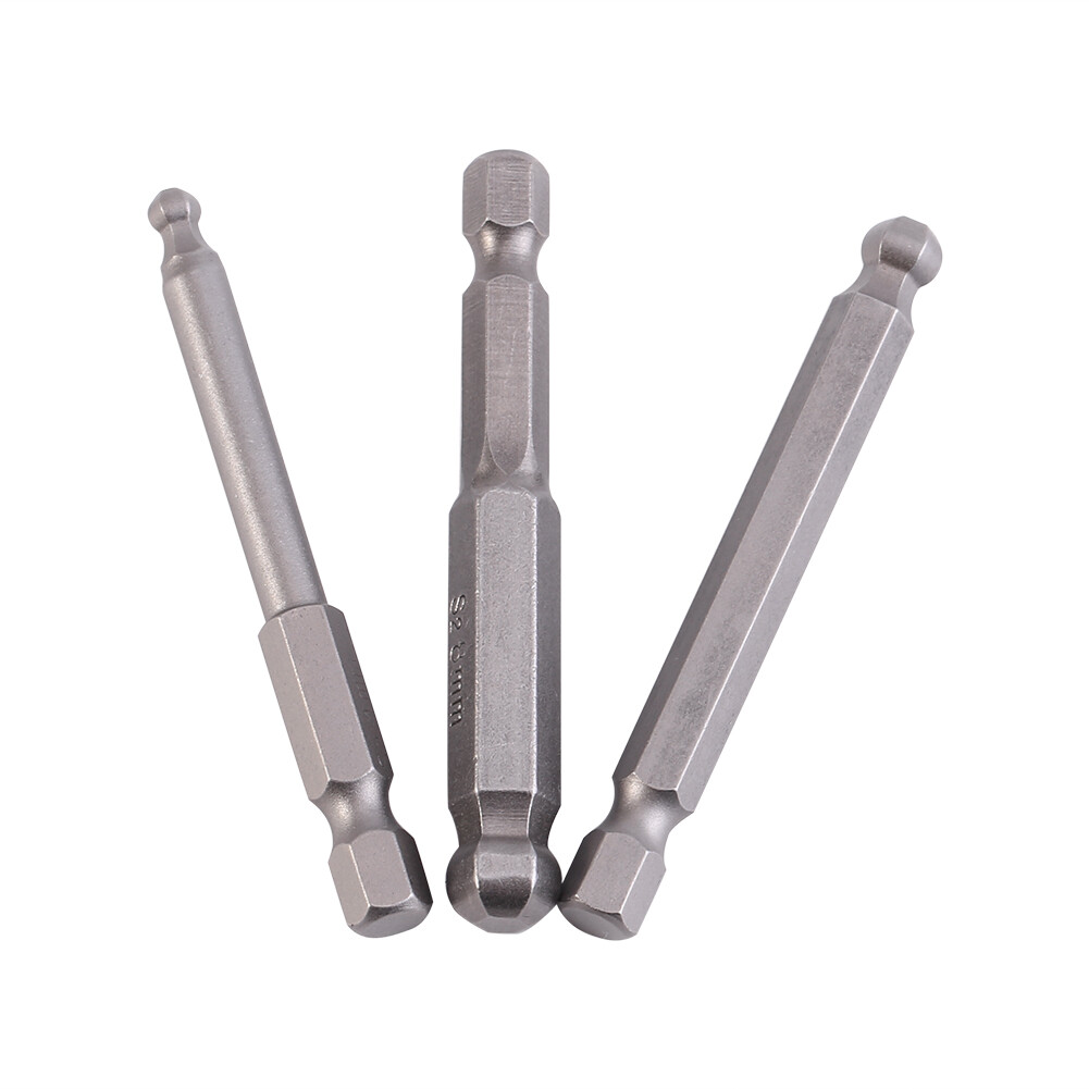 7Pcs Screwdriver Bits 1/4 Hex Shank Screwdriver Bits 7Pcs 2 / 2.5 / 3 / 4 / 5 / 6 / 8mm Magnetic Screwdriver Bits 65mm 1/4 Hex Shank