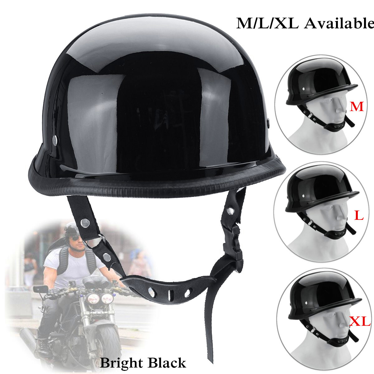 Đức Mới Lạ Xe Máy Nửa Mũ Bảo Hiểm SMLXL