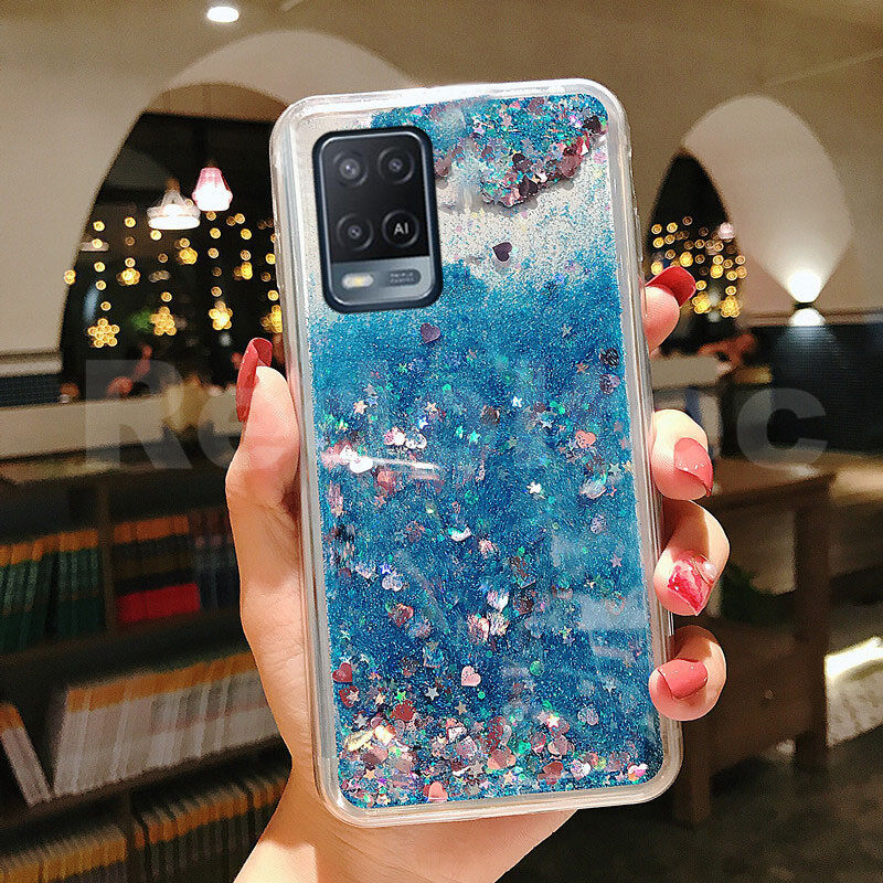 Oppo A54 Ka Cover Case For OPPO A54 4G Liquid Quicksand