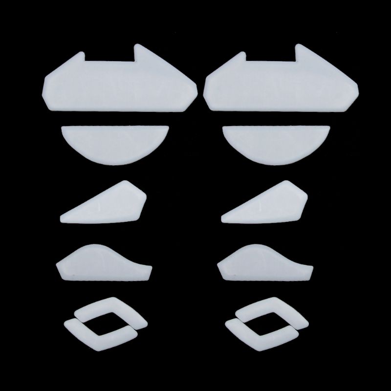 2 Sets/pack Tiger Gaming Mouse Feet Mouse Skate For logitech G402 Gaming Mouse White Mouse Glides Curve Edge