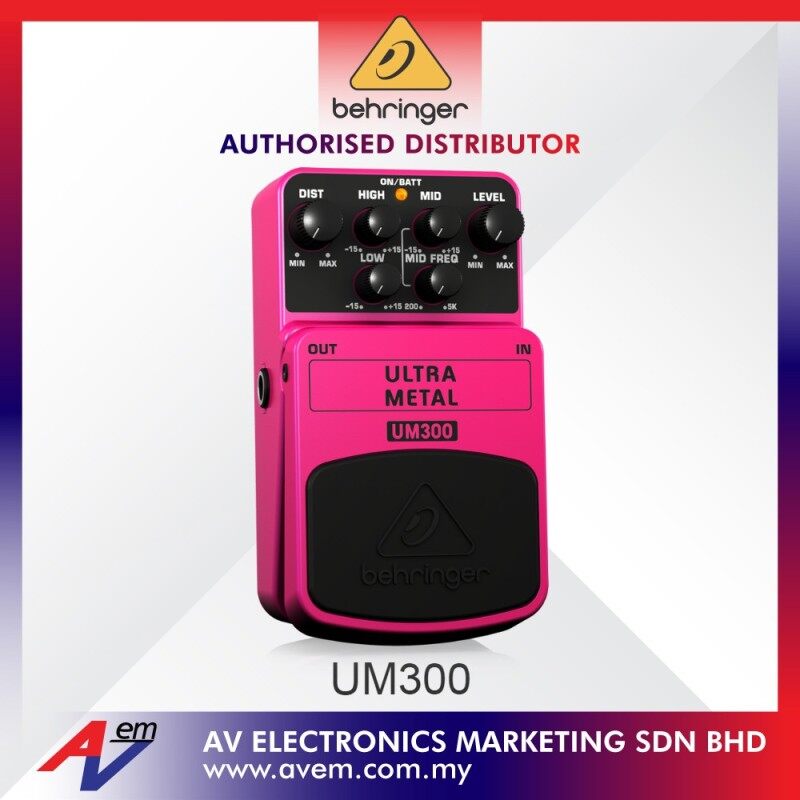BEHRINGER UM300 Heavy Metal Distortion Effects Pedal Malaysia