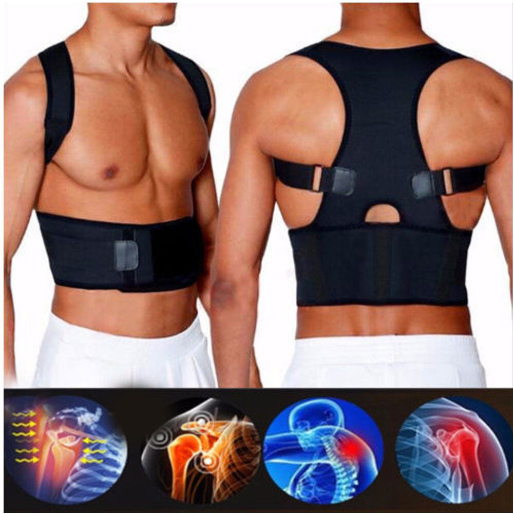 KM®Dụng Cụ Chỉnh Tư Thế Trị Liệu Từ Tính Đai Hỗ Trợ Vai Nẹp Giảm Đau Lưng Toàn Thân
