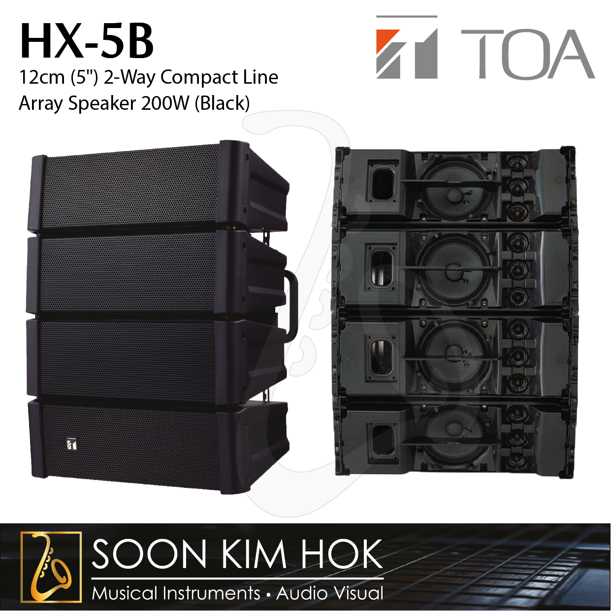 toa mini line array speakers