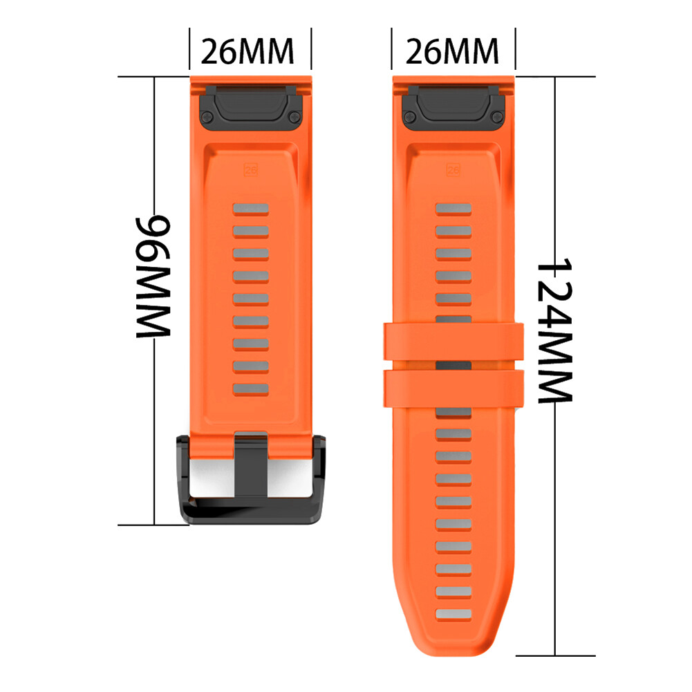 Replacement Silicone Band Strap for Garmin Fenix 6X 5X 3 D2 Tactix Bravo
