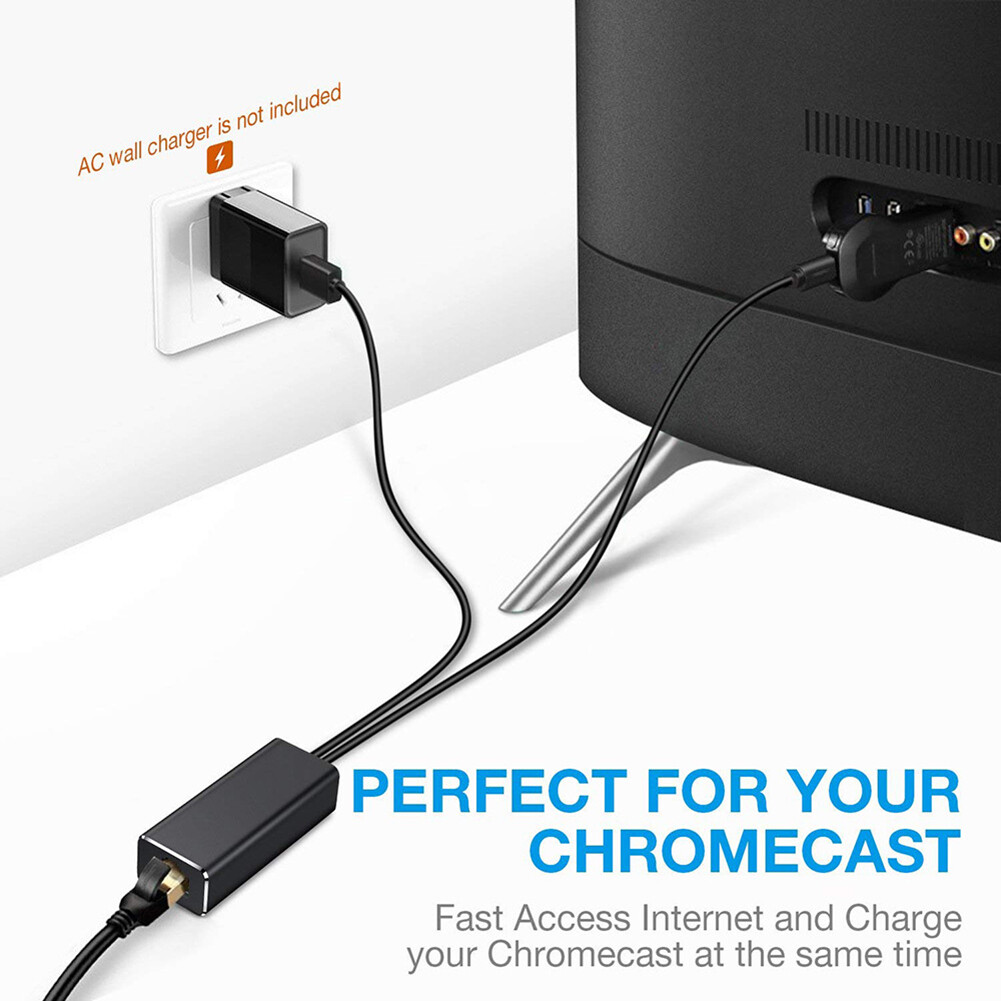 Ethernet Adapter for Amazon Fire TV Stick Google Home Mini Chromecast Ultra 2 1 Micro USB