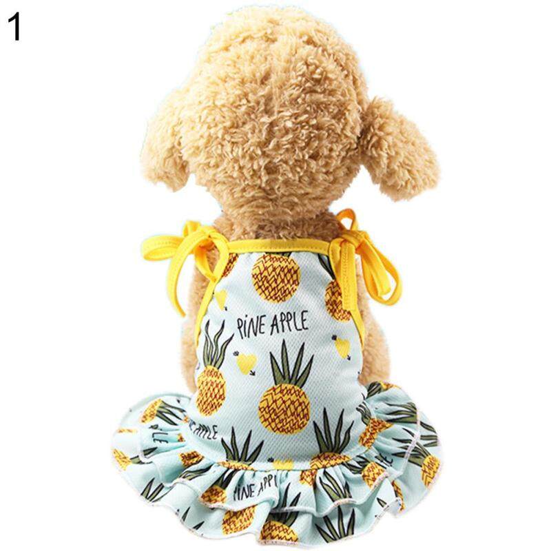 Huanhuang®Đáng Yêu Dứa Pet Dog Cat Dress/Vest Trang Phục Mùa Hè Trang Phục Cặp Đôi