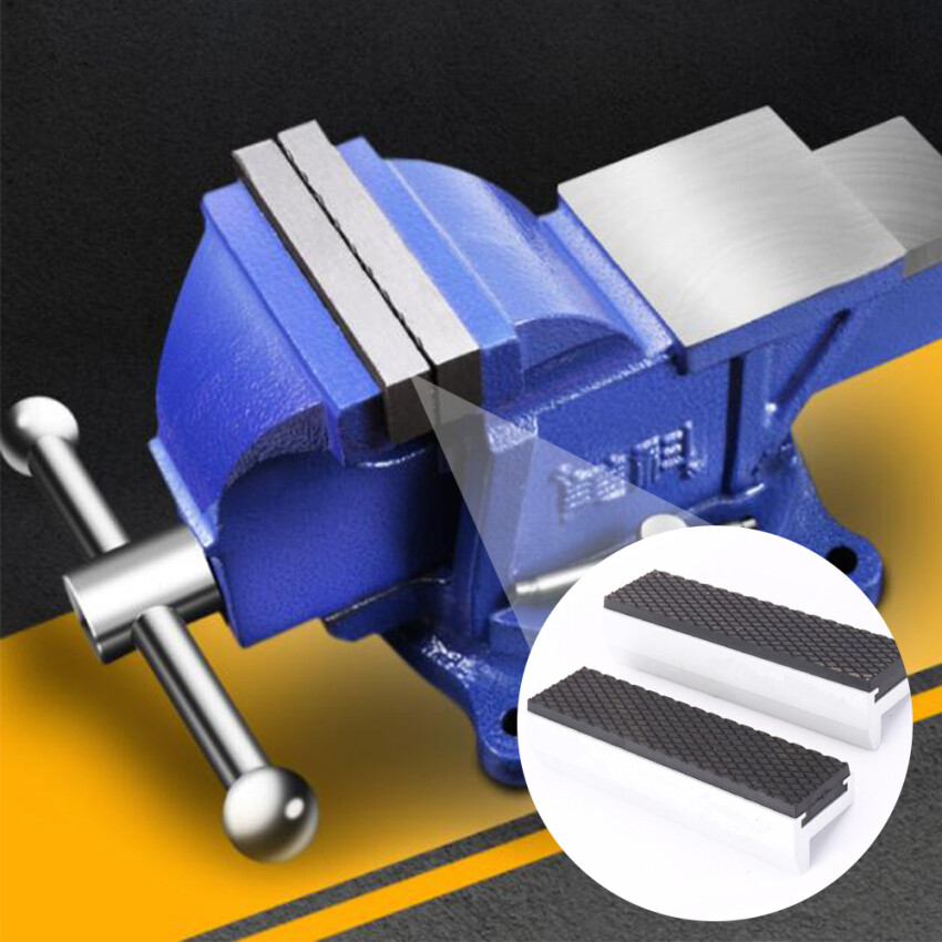 Magnetic Rubber Vise Jaws – Aluminum Alloy, Non-Slip Pads, Easy Drawer Replacement, 1 Pair