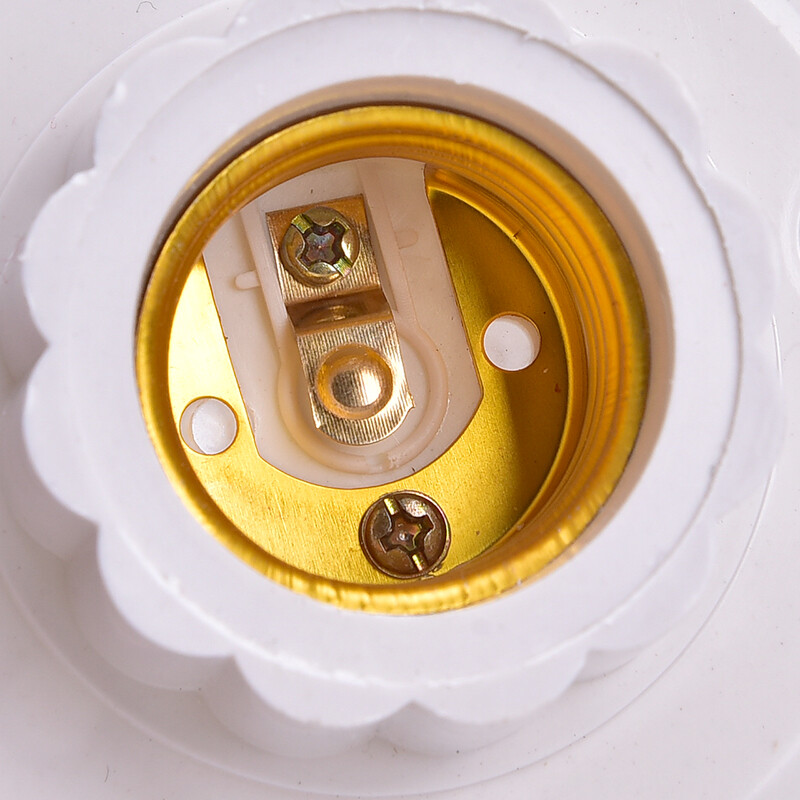 [TM Store]💖[HOT SALE]🎈🎈 E27 LED Light Bulb Holder Round Socket E27 Base Hanging Lamp Socket Screw Base