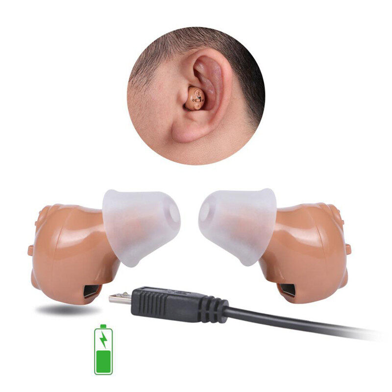 【New Arrival】1 Pcs Hearing Aid Rechargeable Mini Invisible Sound Amplifier Volume Control With Microphone Hearing Aids Device Ear Care Tool
