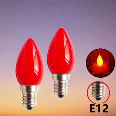 E12 5W Chili Bulb (Transparent Red)
