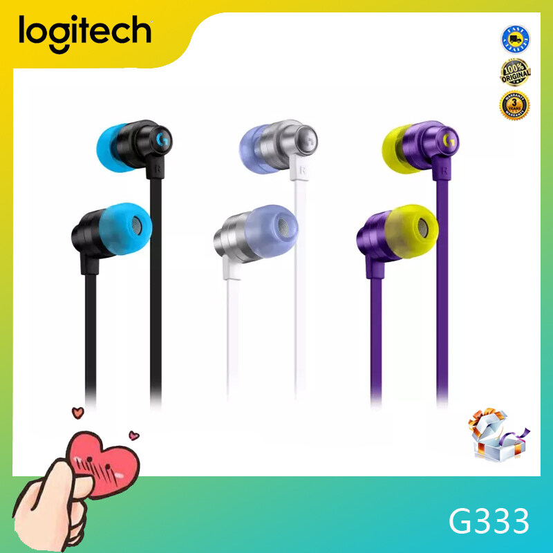 Logitech G333 3.5mm Wired Gaming Earphones Line Control Microphone Earphones for PC, mobile, Xbox, PlayStation, Nintendo Singapore