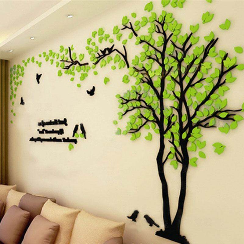 200*100 CM Cặp Đôi Cây Gương Dán Tường Pegatinas Paredes Decoracion DIY 3D Acrylic Autocollant Bức Tranh Tường Dán Muraux Sống phòng Decal