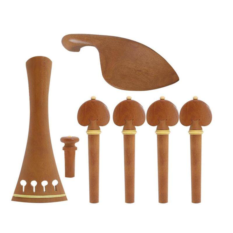 Violin Spare Jujube Wood Violin Fitting 4/4 with Violin Chinrest Tailpieces Pegs End Malaysia