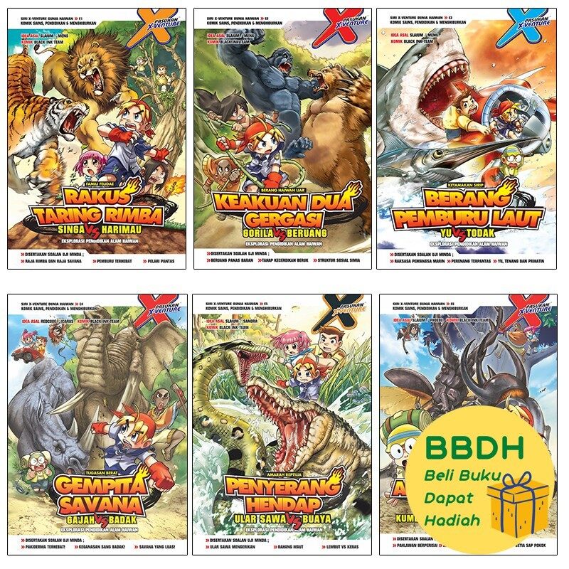 【SPOT HOT SALE】 New 2021 【Jombuku】(01-12)X-VENTURE DUNIA HAIWAN - Kadokawa Gempak Starz【BBDH】 Malaysia