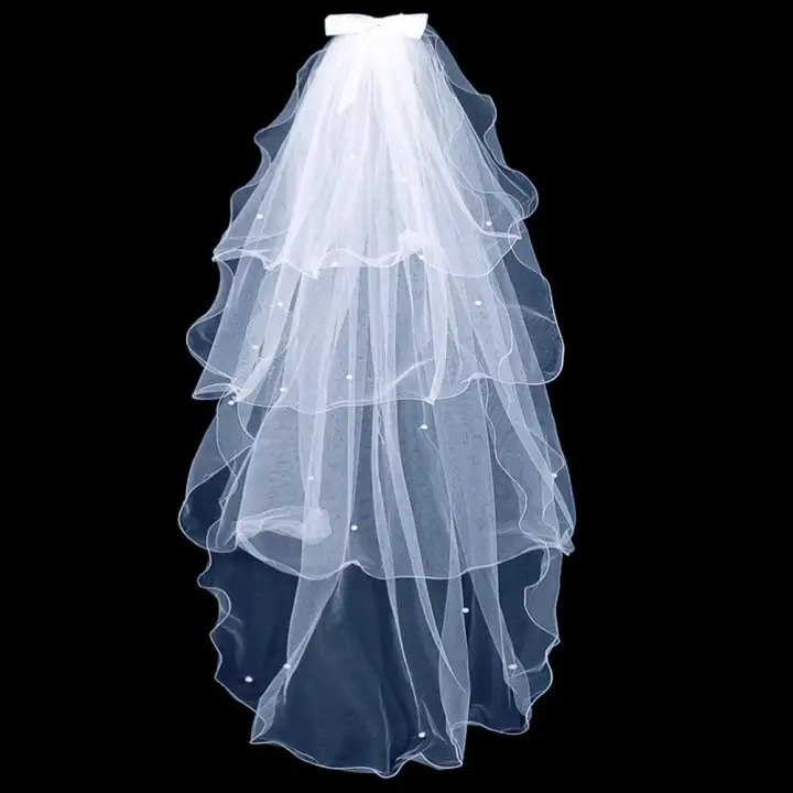 wedding veil with comb