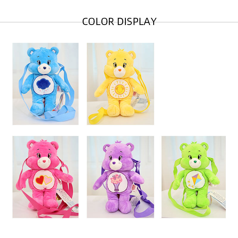 YA ZHOU LONG Love Bear Backpack plush doll birthday gift bag