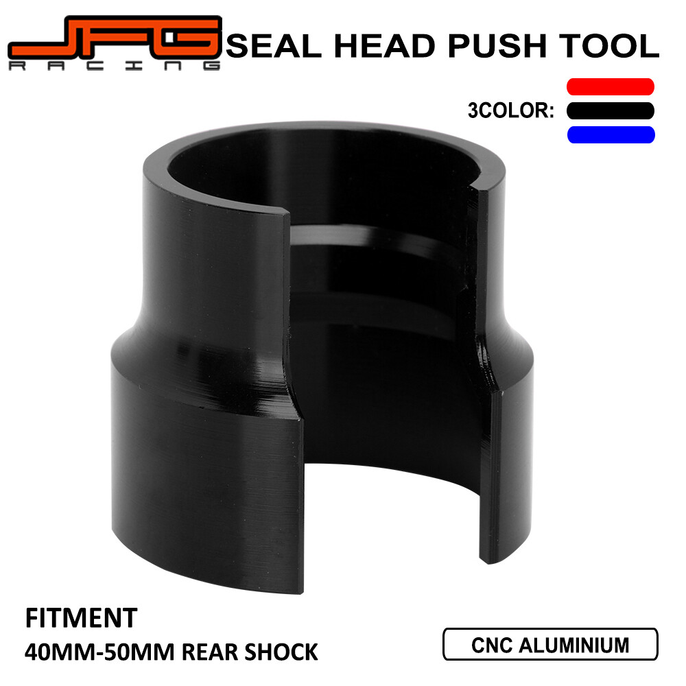 JFG Racing Motorcycle CNC Black Universal 40-50MM Rear Shock Tool Seal Head Push Tool For YAMAHA YZ125 YZ250 YZ250F YZ450F WR250F WR450F WR250R  Accessories Parts