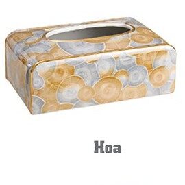 Hộp đựng giấy sứ 3d | đựng giấy vân đá 3d chất liệu sứ cao cấp 2022 | hộp đựng giấy cao cấp kẻ vàng kim