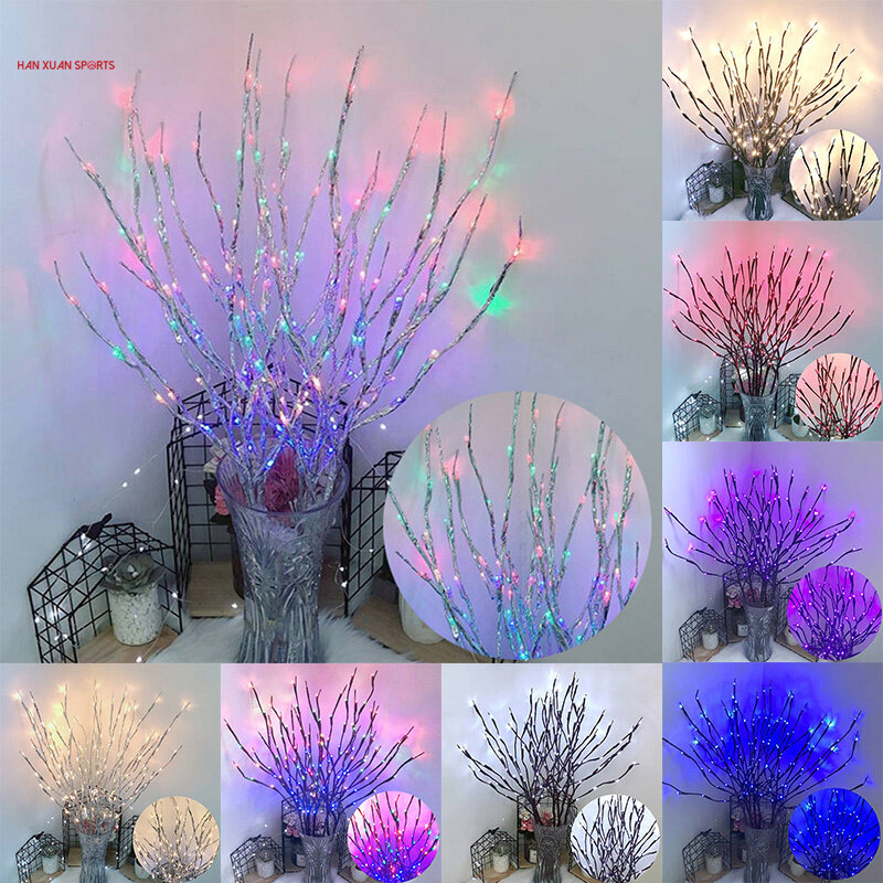Xi Xi Cành Cây Ánh Sáng Cây Mô Phỏng Cành Cây Đèn LED Phòng Ngủ Phòng Bố Trí Đèn Ban Đêm Đèn Dây Trang Trí