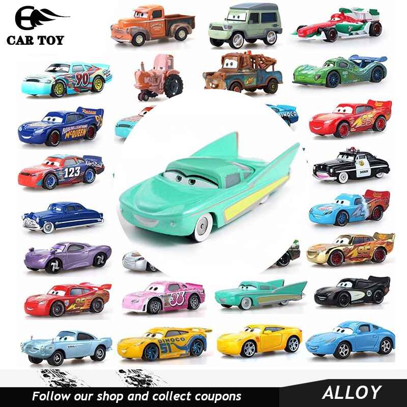 CAR TOYS 1PC 1:55 Pixar Cars Mcqueen Mater Jackson Storm Ramirez Diecast Vehicle Metal Alloy for Preschool Children Ages 4+ Kids Boys Cars Toys Gift toys for boys toys for kids car for kids educational toys cheap prices