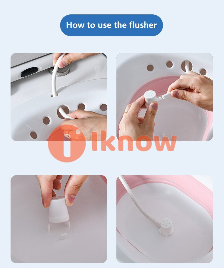 Tôi Biết collapsable sitz tắm bát với flusher sitz bồn tắm sitz bồn tắm
