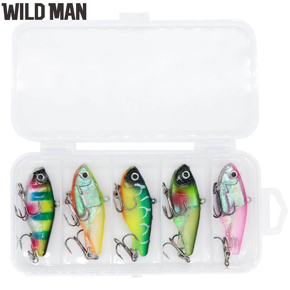 (Ready) 5pcs VIB Soft Fishing Lures 4.8cm 15g Artificial Bait with Treble Hook