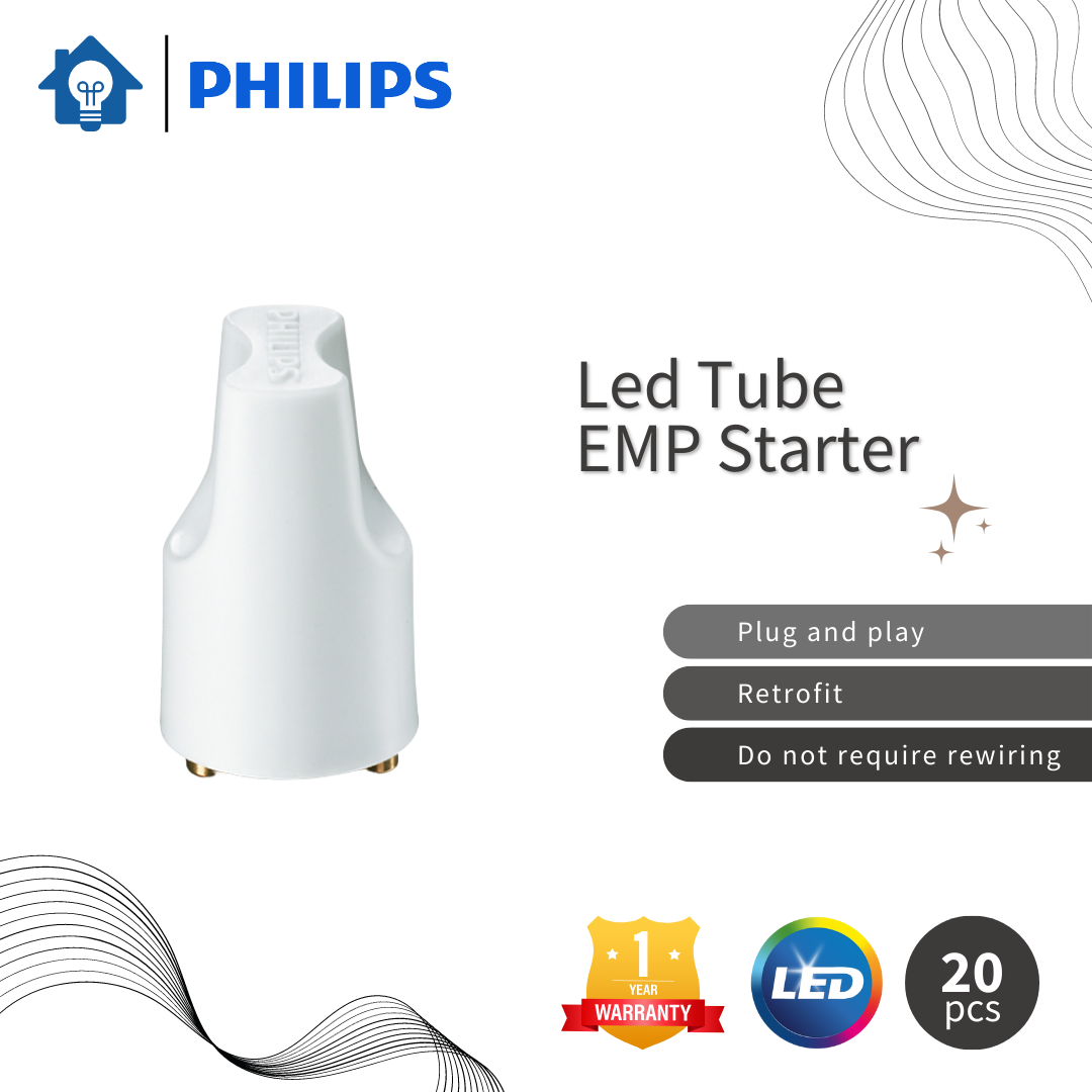 Philips EMP Starter for T8 LED Tube ( 20 pcs ) | Lazada